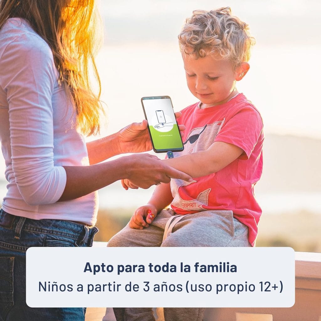 Alivio de mosquitos con acupuntura y con equipo portátil de calor. Alivia el picor de las picaduras de mosquitos. Apto para toda la familia.