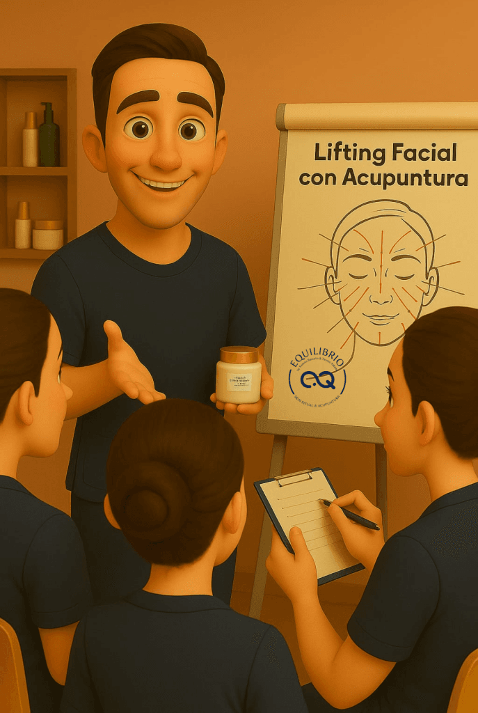 En octubre, en Bilbao. Tras el éxito del curso 2024-2025, retomamos con nuestro curso en Lifting Facial con Acupuntura con Txema Azkona, desarrollador del método EQUILIBRIO en Lifting con Acupuntura, en estas dos modalidades muy exclusivas: 

Face to Face – El profesor contigo a solas. Atención 100 % personalizada.

One to Two – El docente con dos alumnos. Equilibrio perfecto entre personalización y camaradería.

Esta es la oportunidad profesional que estabas esperando para dominar el método EQUILIBRIO de Lifting Facial con Acupuntura.