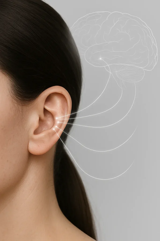nervio vago y acupuntura: neurmodulación auricular para el estrés y las migrañas